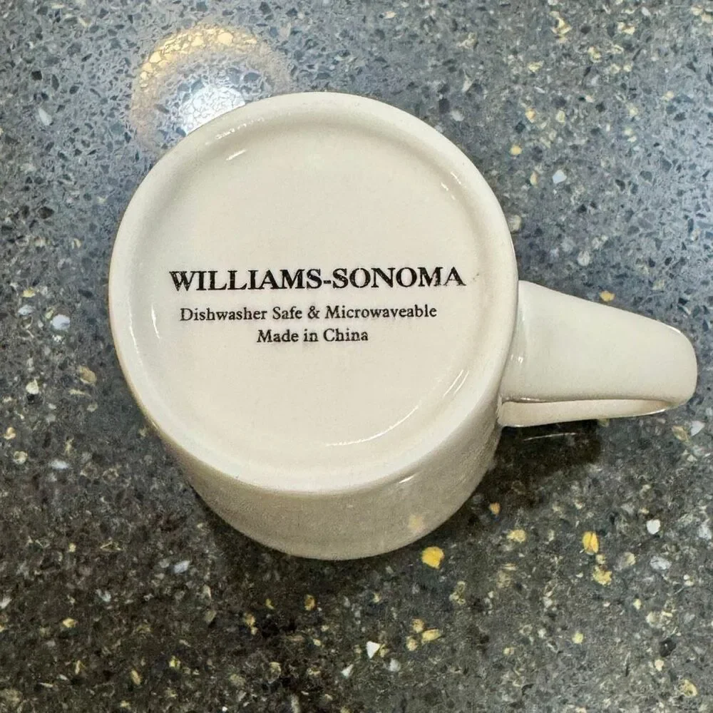 Vintage Williams-Sonoma Holiday Snowman Ceramic Mugs